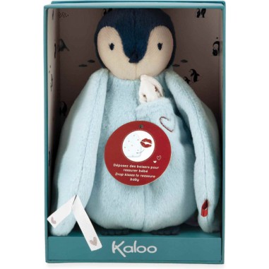 Peluche à bisous manchot bleu - Kaloo