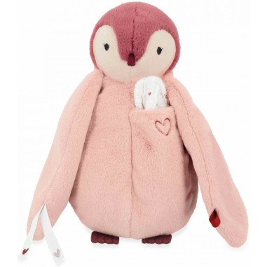 Peluche à bisous manchot rose - Kaloo