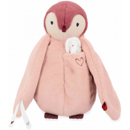 Peluche à bisous manchot rose - Kaloo