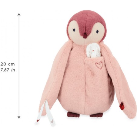 Peluche à bisous manchot rose - Kaloo