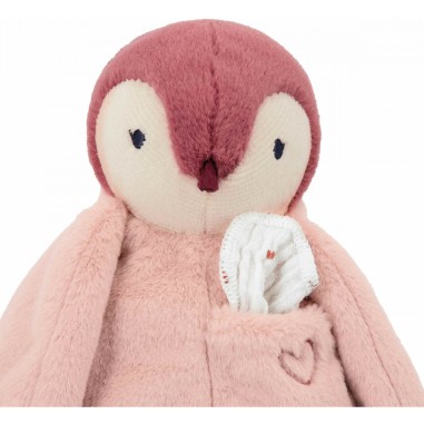 Peluche à bisous manchot rose - Kaloo