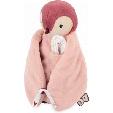 Peluche à bisous manchot rose - Kaloo