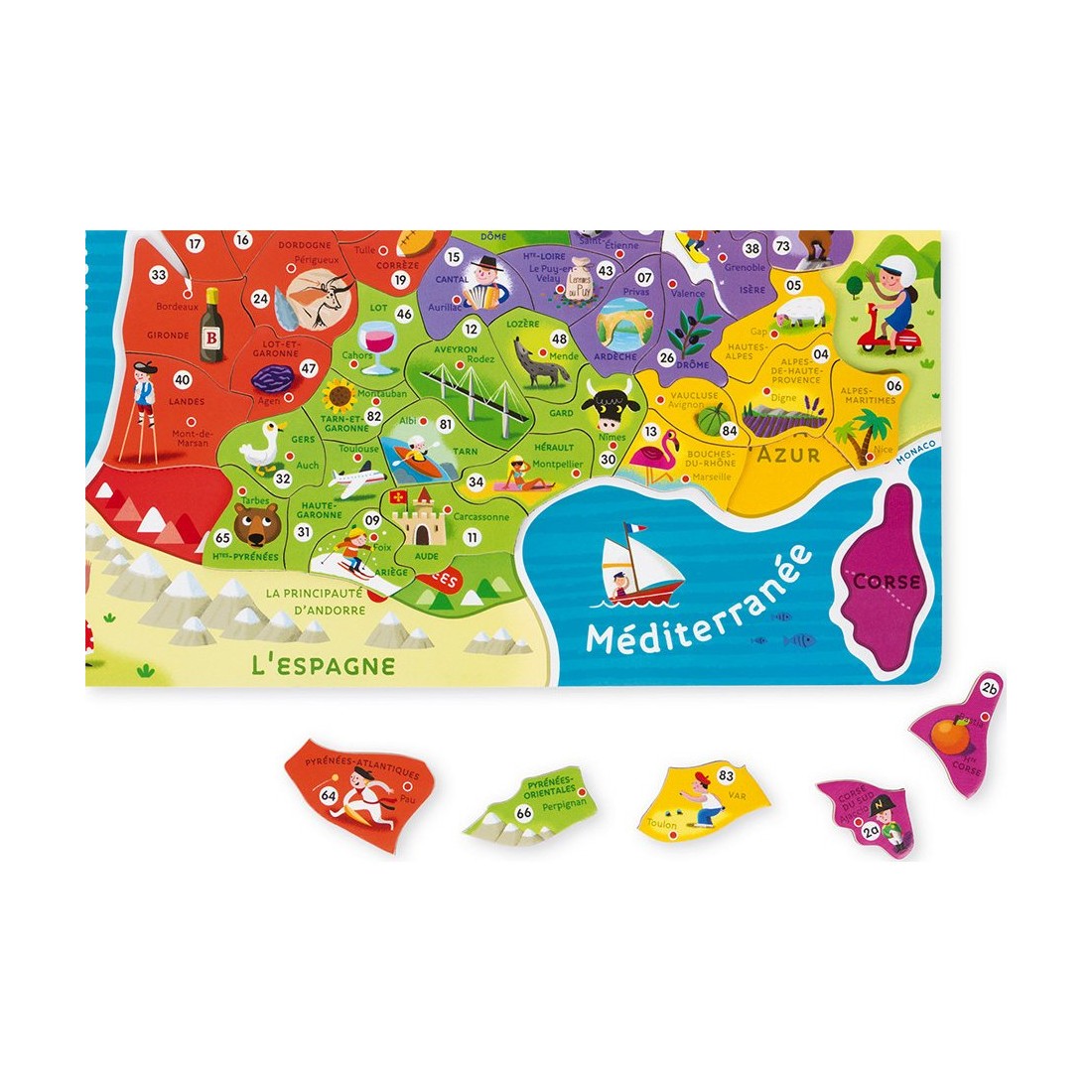 Malette puzzle France Vilac - puzzle