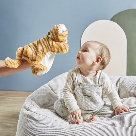 Peluche Tigre Papaye marionnette - Kaloo