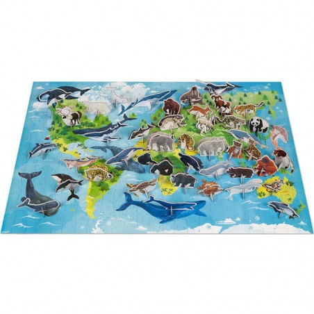 Puzzle animaux menacés et en danger WWF - Janod
