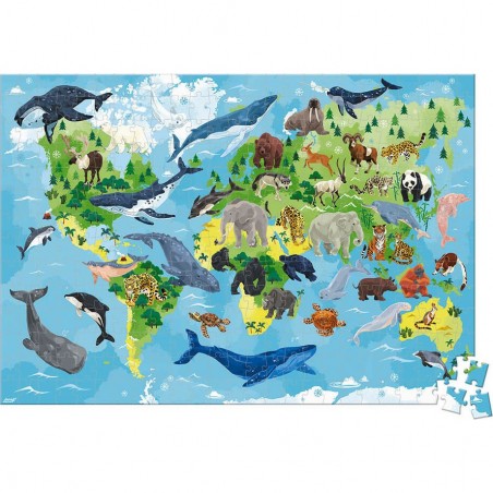 Puzzle animaux menacés et en danger WWF - Janod