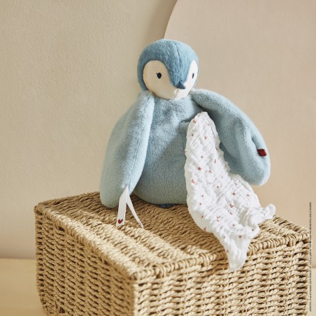 Peluche à bisous manchot vert - Kaloo