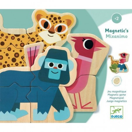 Jeux avec des aimants animaux Mixanimo - Djeco