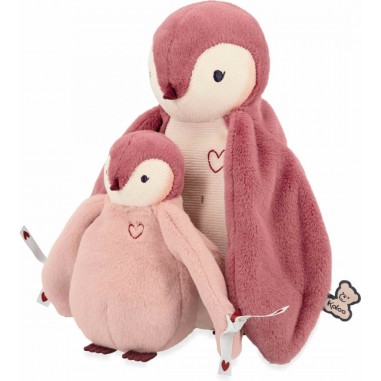 Peluches câlins manchots rose - Kaloo