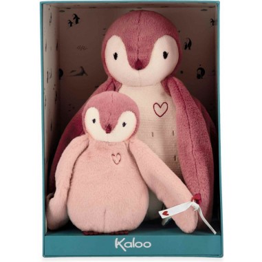 Peluches câlins manchots rose - Kaloo