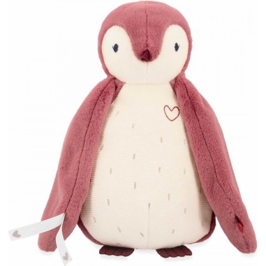 Peluche enregistreur vocal manchot rose - Kaloo