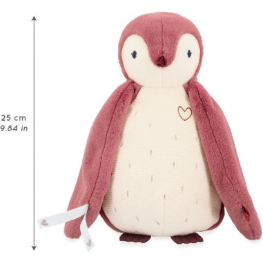 Peluche enregistreur vocal manchot rose - Kaloo