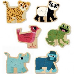 Jeux avec des aimants animaux Mixanimo - Djeco 2