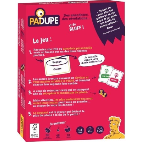 Padupe - Jeu de Société - Jeu d'Ambiance - Gigamic