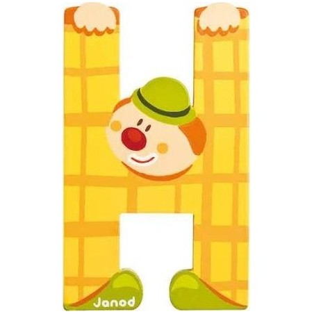 Lettre Bois Clown H