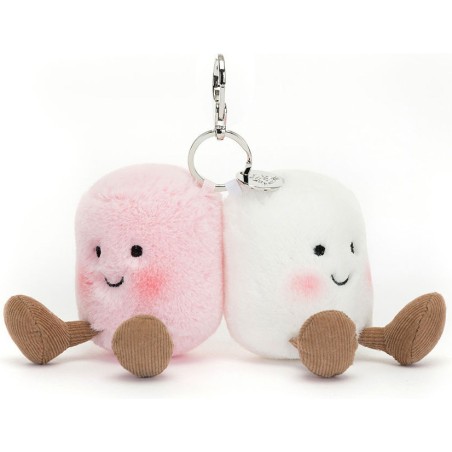 Jellycat Peluche porte clés Chamallows Amuseables Pair of Marshmallows