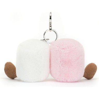 Jellycat Peluche porte clés Chamallows Amuseables Pair of Marshmallows