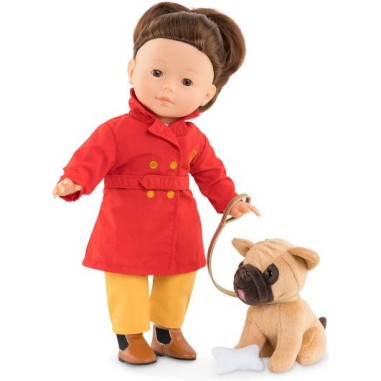 Mc Ensemble Chien, Laisse Et Os - Corolle