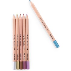 6 crayons métallisés Les Rosalies - Moulin Roty 2