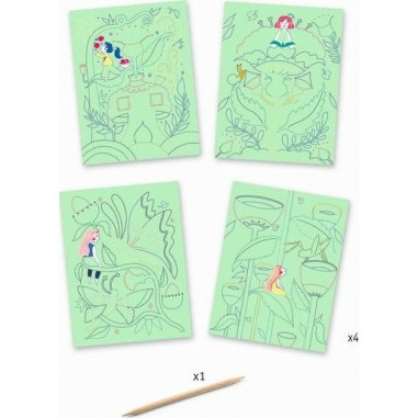 Cartes à gratter pastel Le Jardin Fabuleux Cartes à gratter pastel Le Jardin Fabuleux