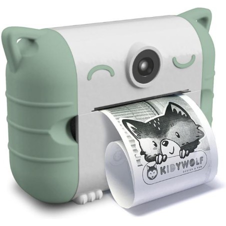 Kidyprint Vert Appareil photo impression thermique - Kidywolf