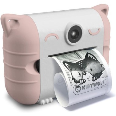Kidyprint Rose Appareil photo impression thermique - Kidywolf