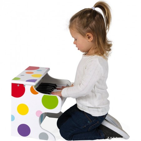 Piano en bois pour bébé Janod - Confettis