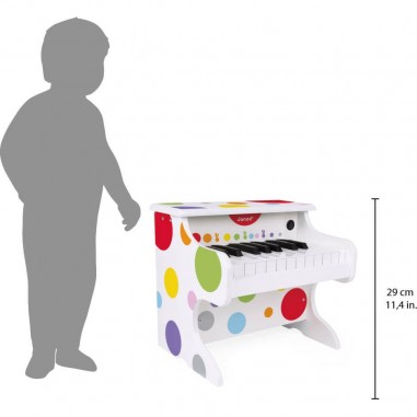 Piano en bois pour bébé Janod - Confettis