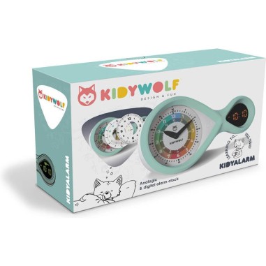 Réveil Kidyalarm vert - Réveil enfant - Kidywolf