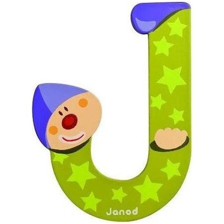 Lettre Bois Clown J