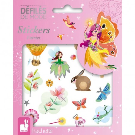 Ensemble d'autocollants Fées Fleurs - Défilé de Mode Janod