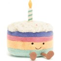 Peluche Gateau anniversaire Amuseables Rainbow 15cm - Jellycat