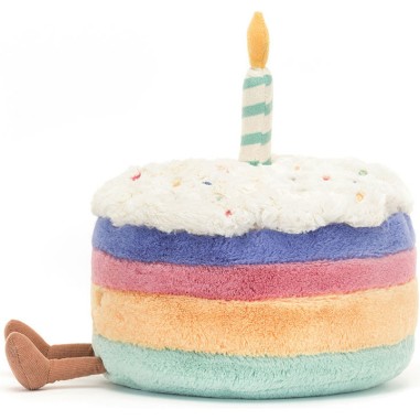 Jellycat Amuseables Rainbow Birthday Cake 15cm
