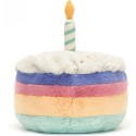 Peluche Gateau anniversaire Amuseables Rainbow 15cm - Jellycat