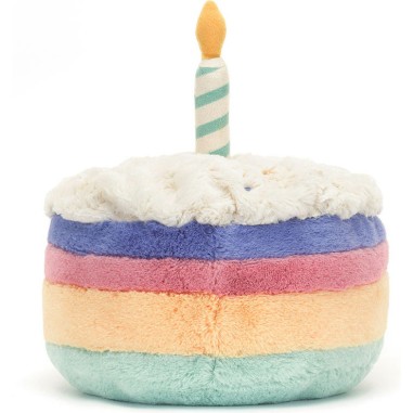 Jellycat Amuseables Rainbow Birthday Cake 15cm