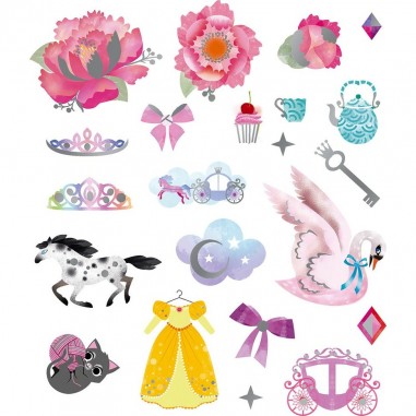 Ensemble d'autocollants Princesses - Défilé de Mode Janod