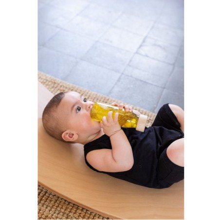 Bouteille sensorielle Float or - Petit Boum