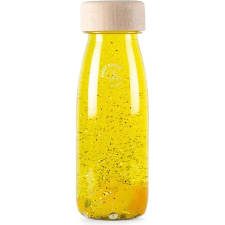 Bouteille sensorielle float jaune - 0 à 3 ans - Petit Boum
