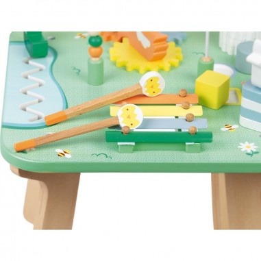 Table d'activité en bois - Ferme - Jolie Prairie - Janod