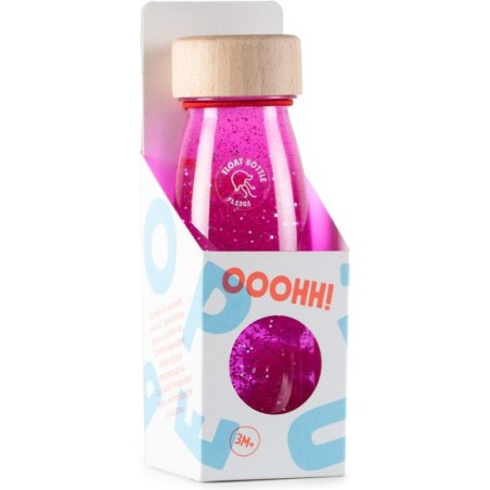 Bouteille sensorielle float rose - 0 à 3 ans - Petit Boum
