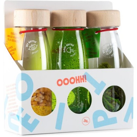 3 bouteilles sensorielles life - 0 à 3 ans - Petit Boum