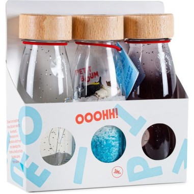 3 bouteilles sensorielles ice - 0 à 3 ans - Petit Boum