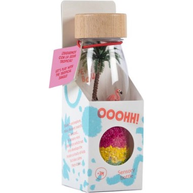 Bouteille sensorielle flamant rose Spy Bottle Flamingo - Petit Boum