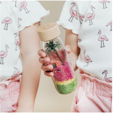 Bouteille sensorielle flamant rose Spy Bottle Flamingo - Petit Boum