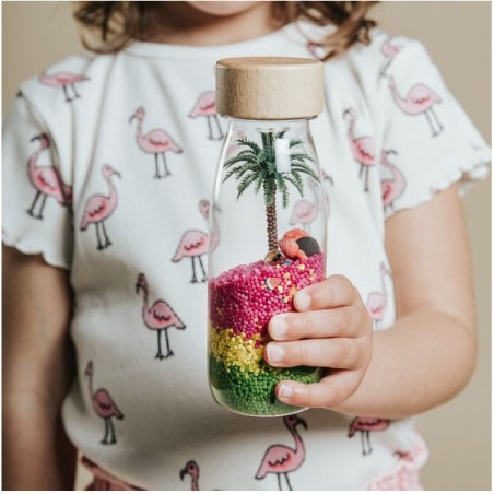 Bouteille sensorielle flamant rose Spy Bottle Flamingo - Petit Boum