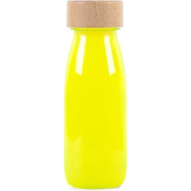 Bouteille sensorielle Jaune fluo float - Petit Boum