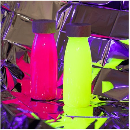 Bouteille sensorielle Fluo - Jaune - Petit Boum