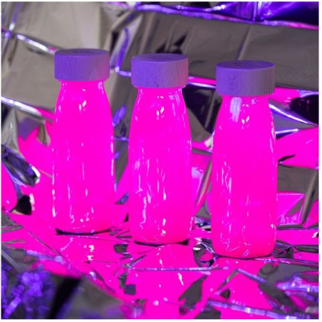 Bouteille sensorielle Fluo - Rose - Petit Boum