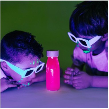 Bouteille sensorielle Fluo - Rose - Petit Boum