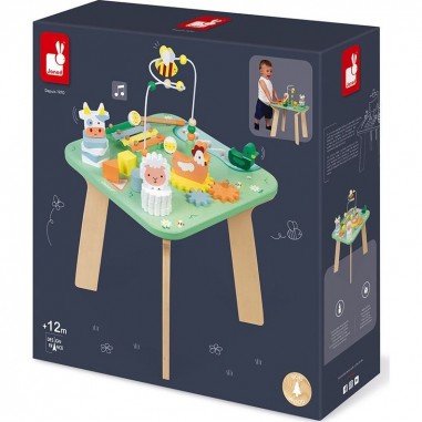 Table d'activité en bois - Ferme - Jolie Prairie - Janod